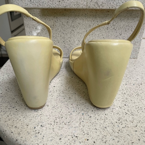 Prada wedge sandals , light yellow color , size 6.5 - Picture 4 of 4